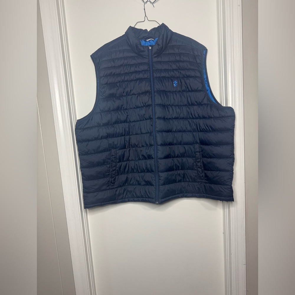 IZOD Advantage Performance Quilted Puffer Vest Size 4XL Blue